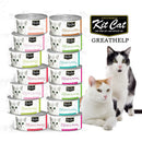 *DONATION TO MUTTS RESCUE* Kit Cat Country Fresh / Ocean Pure / Super Premium 80g x 24 cans (Assorted)