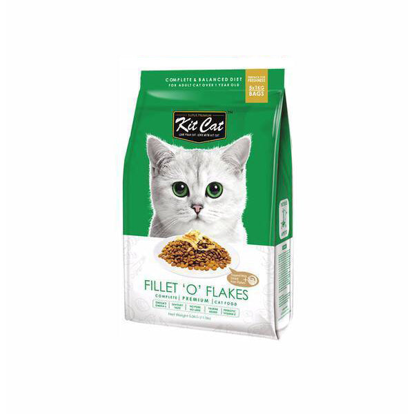 Kit Cat Premium Cat Food Fillet 'O' Flakes 5kg