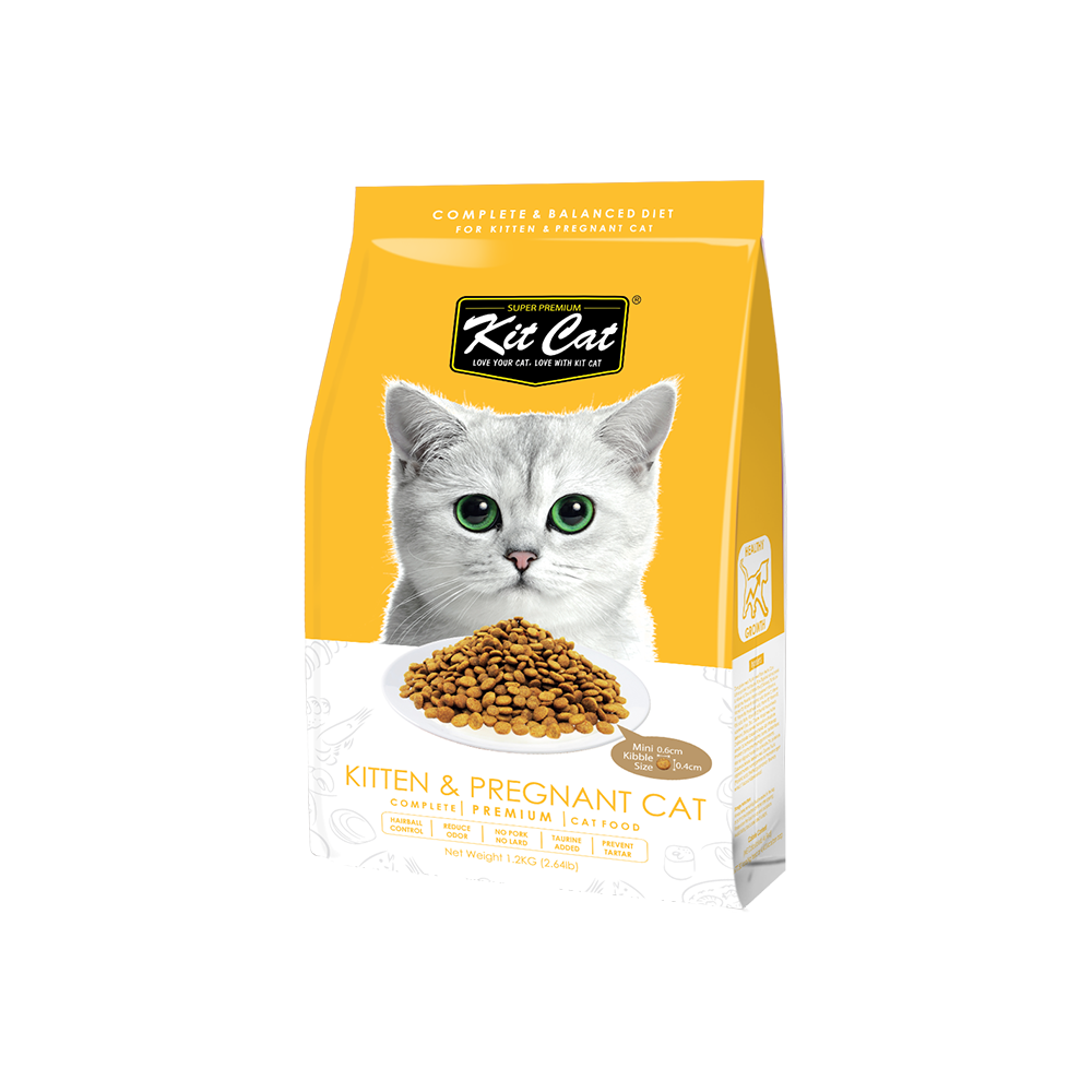 KitCat Premium Cat Food Kitten & Pregnant 1.2kg