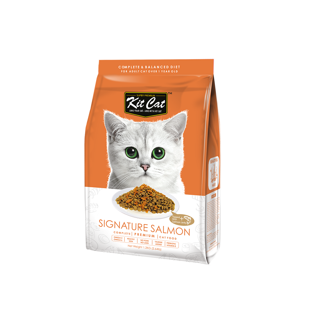 Kit Cat Premium Cat Food Signature Salmon 1.2kg
