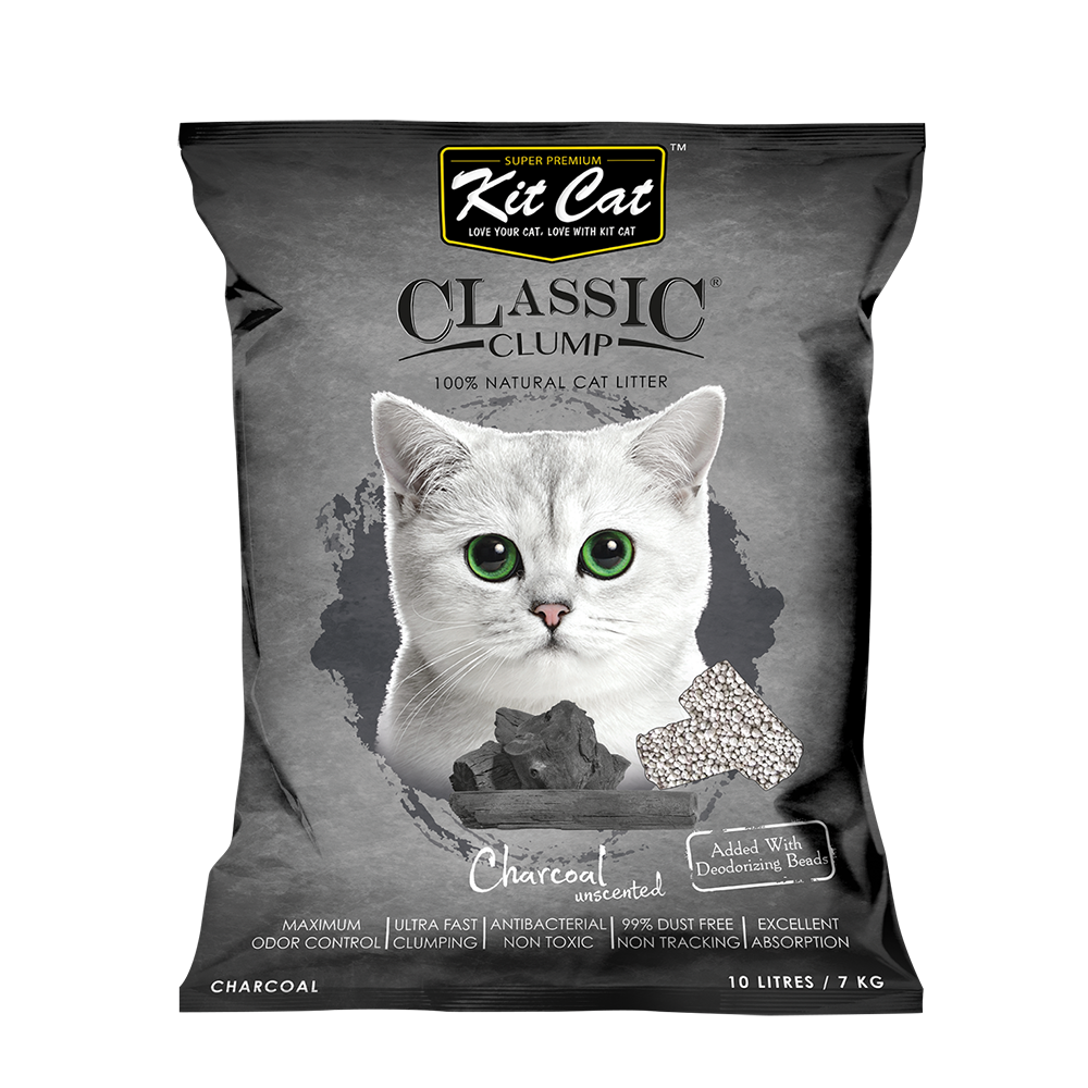 Kit Cat Classic Clump Charcoal Clumping Cat Litter 7kg