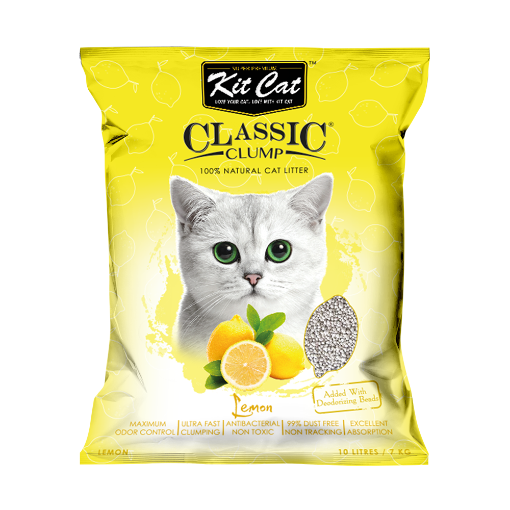 Kit Cat Classic Clump Lemon Clumping Cat Litter 7kg
