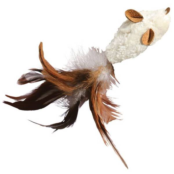 Kong Cat Refillable Catnip Toy - Feather Mouse (NM42)