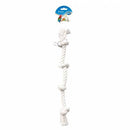 Duvo Birdtoy White Rope 6 Knots 74cm