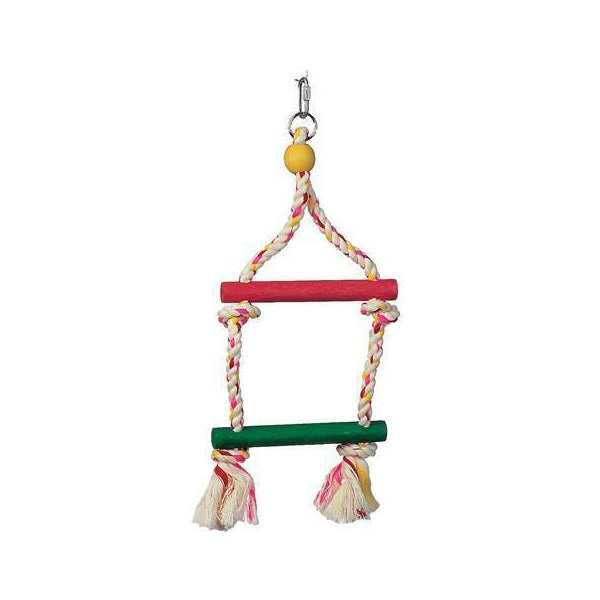 Living World Junglewood Bird Toy - 2-Step Rope Ladder Small - 81100
