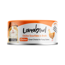 Loveabowl Cat Wet Food Chicken Snowflakes in Broth 70g