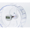 Marukan Clean & Clear Life Clean Wheel with Running Meter for Hamster 17cm (ML322)