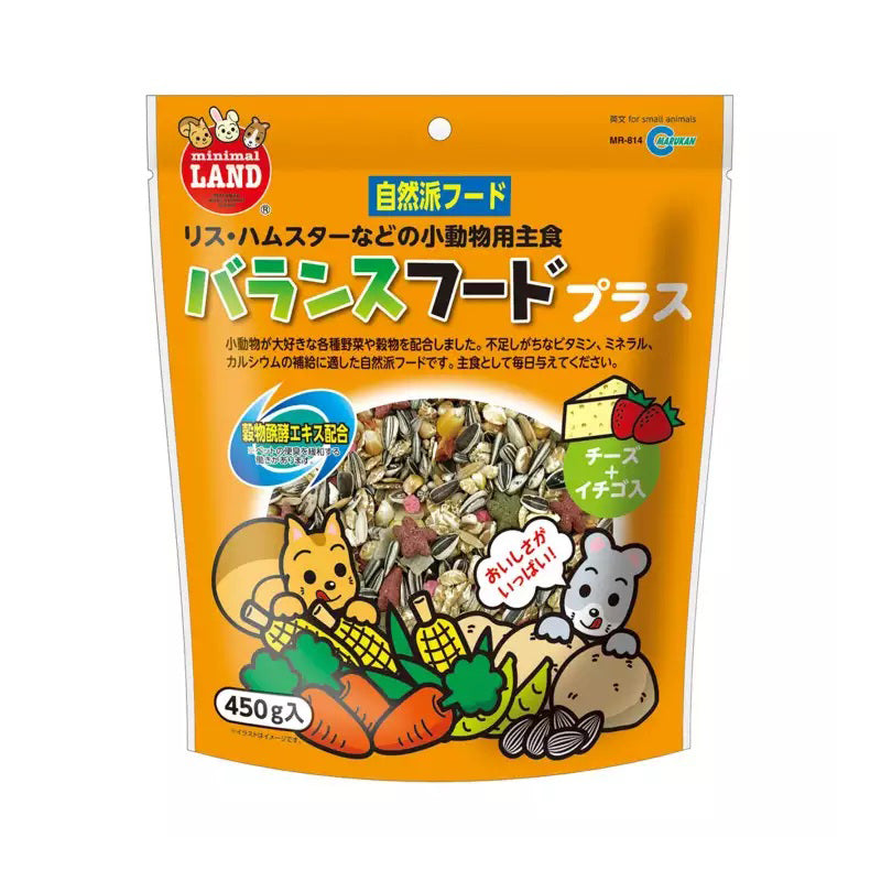Marukan Natural Food for Small Animals Cheese & Strawberry Flavour 450g