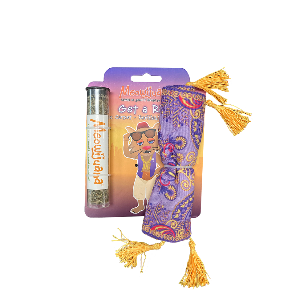 Meowijuana Cat Toy Get A Ride Refillable Magic Carpet
