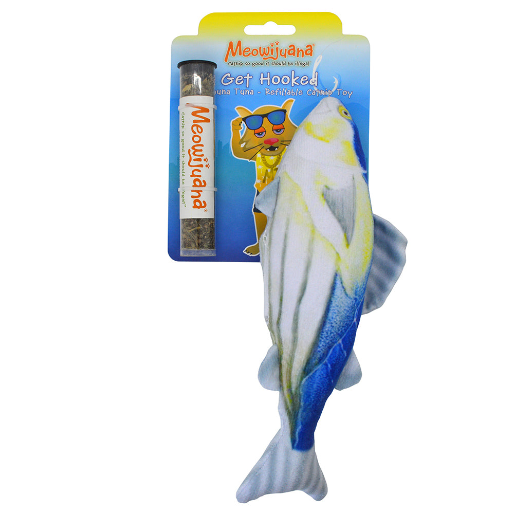 Meowijuana Cat Toy Get Hooked Refillable Big Kahuna Tuna