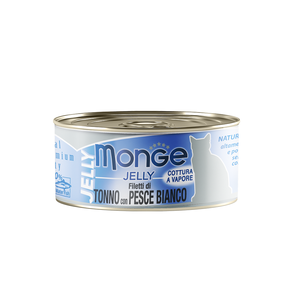 Monge Yellowfin Tuna with Seabream in Jelly Canned Cat Food 80g