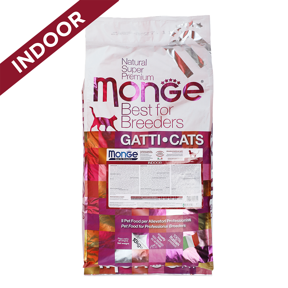 Monge Natural Superpremium Indoor Rich in Chicken Dry Cat Food 10kg