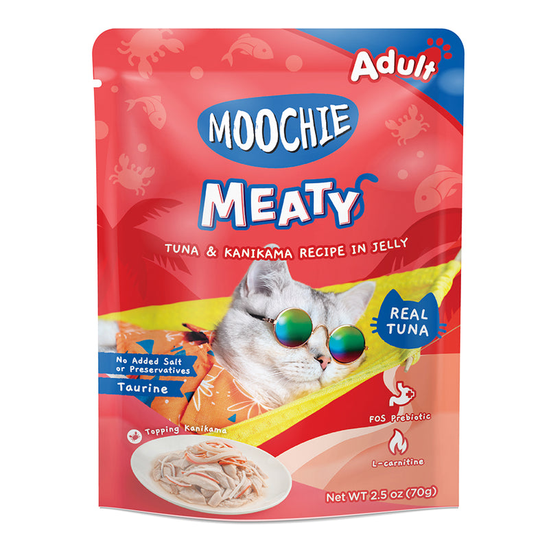 Moochie Cat Meaty Tuna & Kanikama Recipe in Jelly 70g