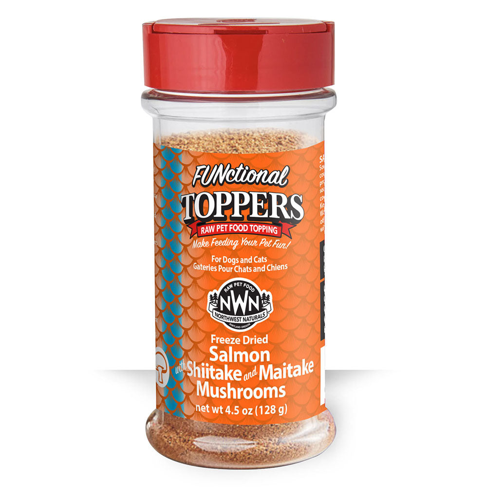 Northwest Naturals Dogs & Cats Functional Toppers Salmon with Shiitake & Maitake Mushrooms 3.5oz