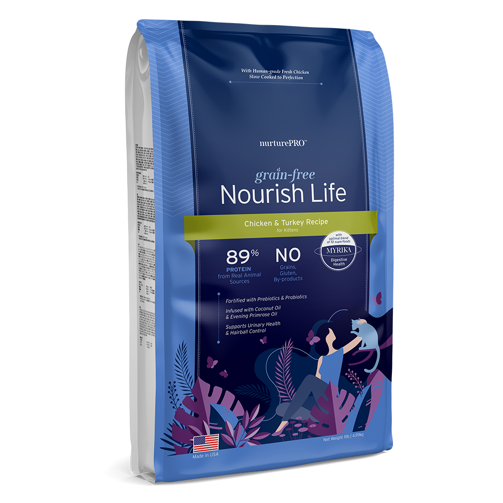 Nurture Pro Nourish Life - Cat Grain-Free Chicken & Turkey for Kittens 11lb