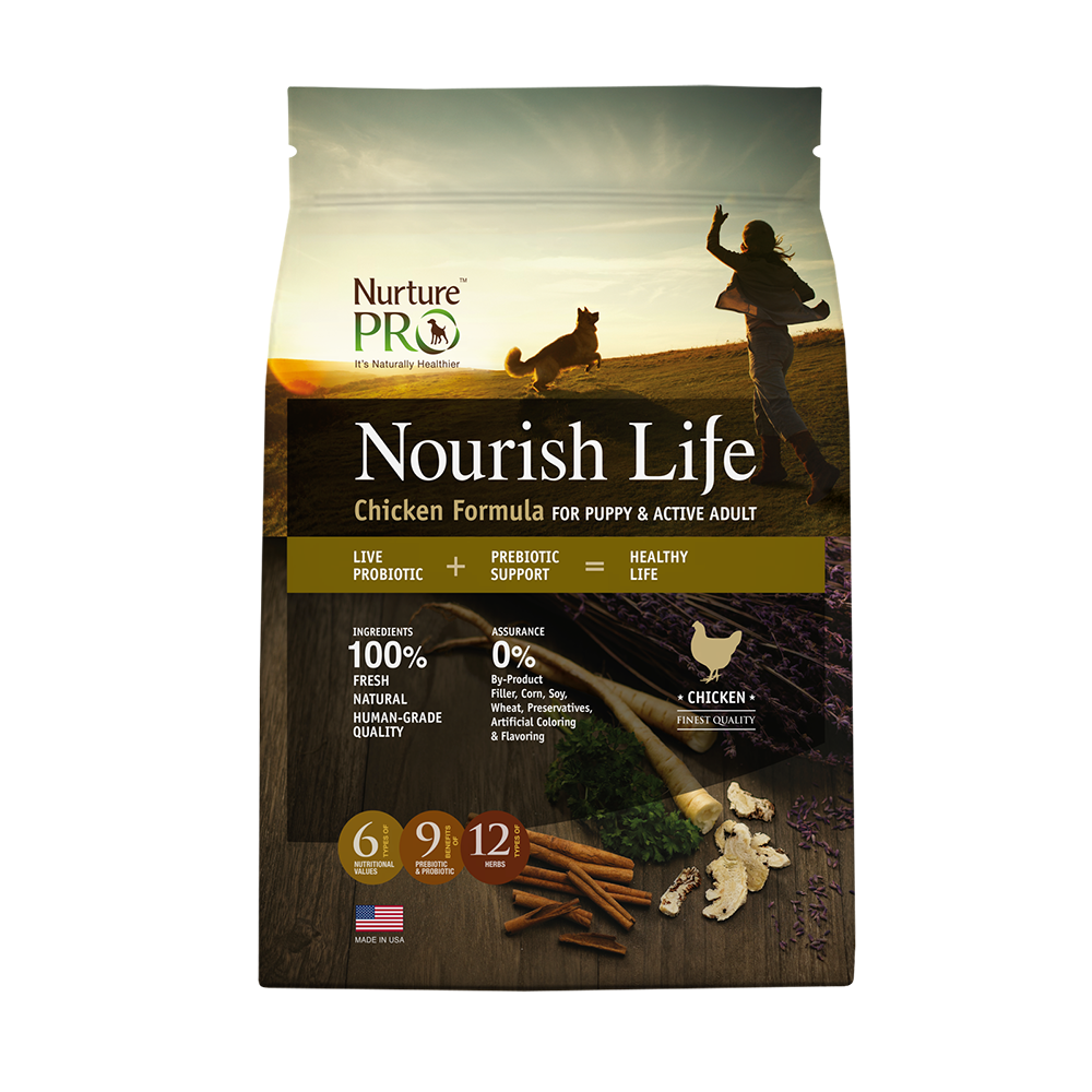 Nurture Pro Nourish Life Chicken Puppy & Adult Dry Dog Food 12.5lb