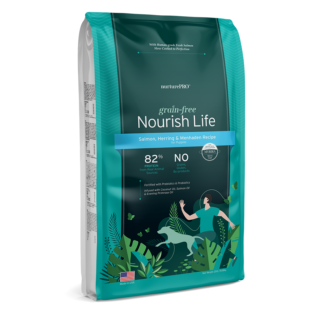 Nurture Pro Nourish Life - Dog Grain-Free Salmon, Herring & Menhaden for Puppies 20lb