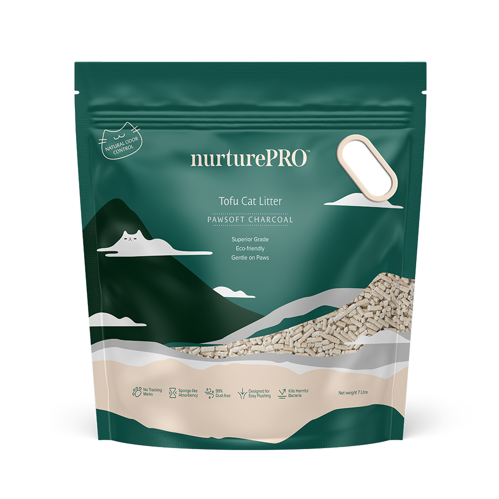 Nurture Pro Pawsoft Tofu Cat Litter Charcoal 7L