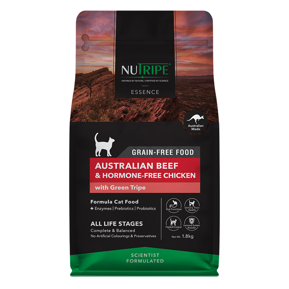 Nutripe Cat Essence Australian Beef & Hormone-Free Chicken with Green Tripe 1.8kg