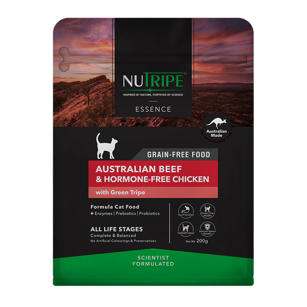 Nutripe Cat Essence Australian Beef & Hormone-Free Chicken with Green Tripe 200g