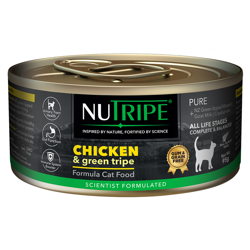 Nutripe Cat Gum & Grain Free Pure Chicken & Green Tripe 95g
