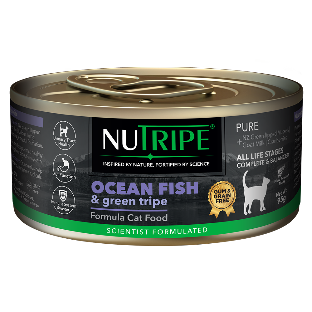 Nutripe Cat Gum & Grain Free Pure Ocean Fish & Green Tripe 95g