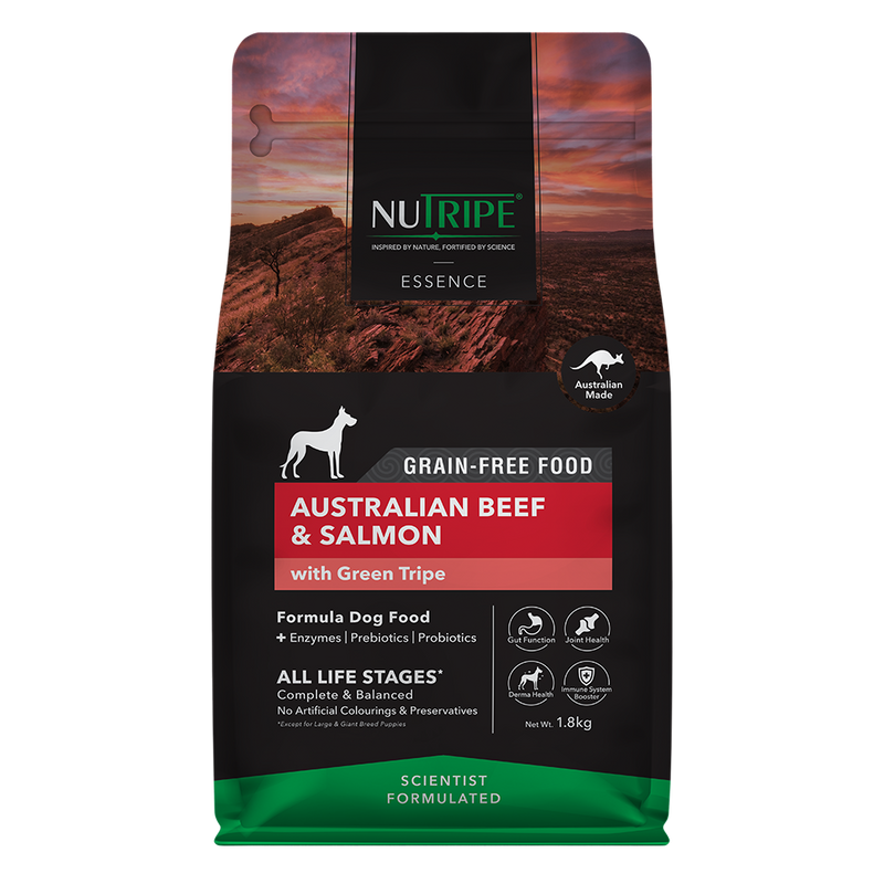 Nutripe Dog Essence Australian Beef & Salmon with Green Tripe 1.8kg