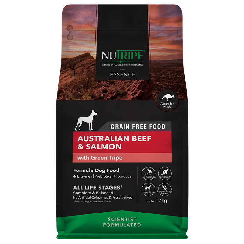 Nutripe Dog Essence Australian Beef & Salmon with Green Tripe 12kg