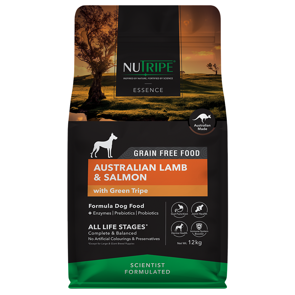 Nutripe Dog Essence Australian Lamb & Salmon with Green Tripe 12kg