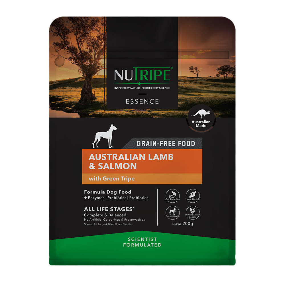 Nutripe Dog Essence Australian Lamb & Salmon with Green Tripe 200g