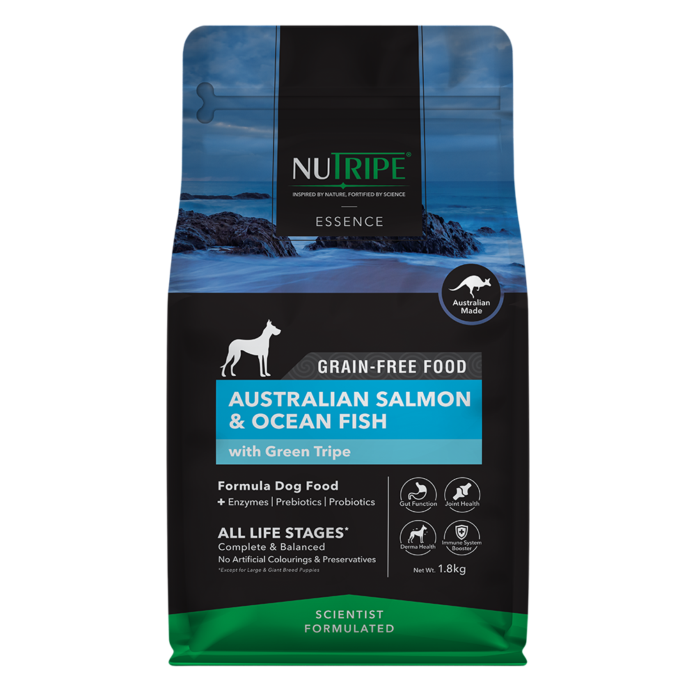 Nutripe Dog Essence Australian Salmon & Ocean Fish with Green Tripe 1.8kg