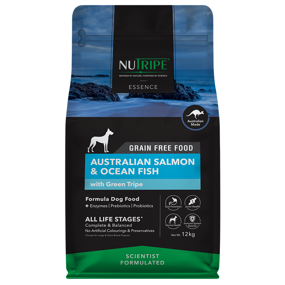 Nutripe Dog Essence Australian Salmon & Ocean Fish with Green Tripe 12kg