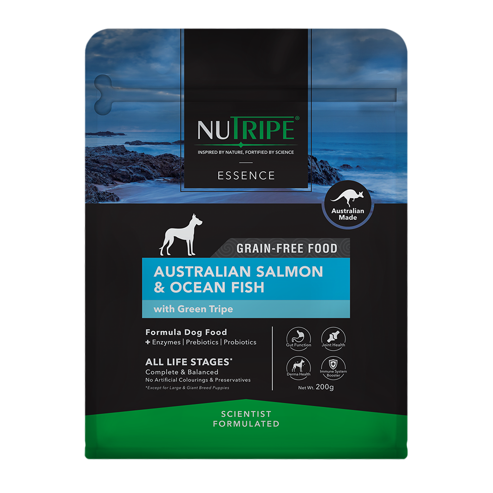 Nutripe Dog Essence Australian Salmon & Ocean Fish with Green Tripe 200g