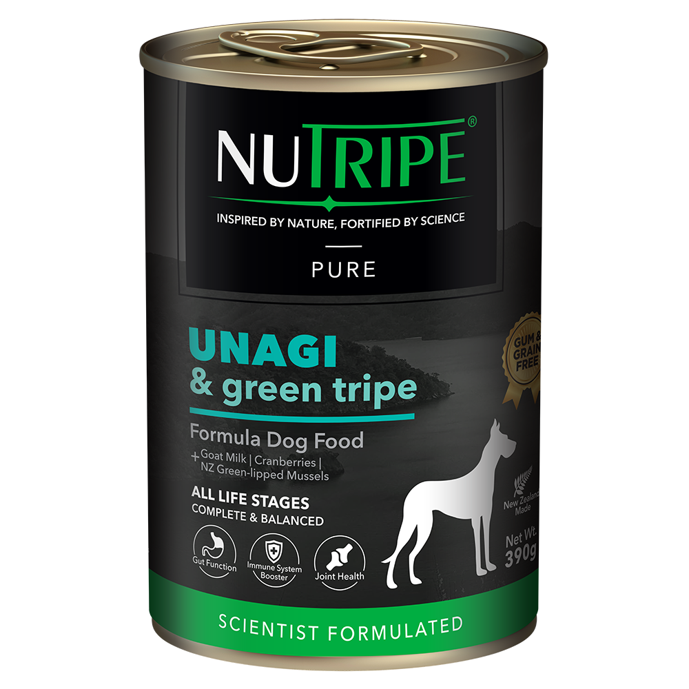 Nutripe Dog Gum & Grain Free Pure Unagi & Green Tripe 390g