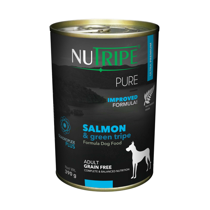 Nutripe Dog Pure Salmon & Green Tripe 390g