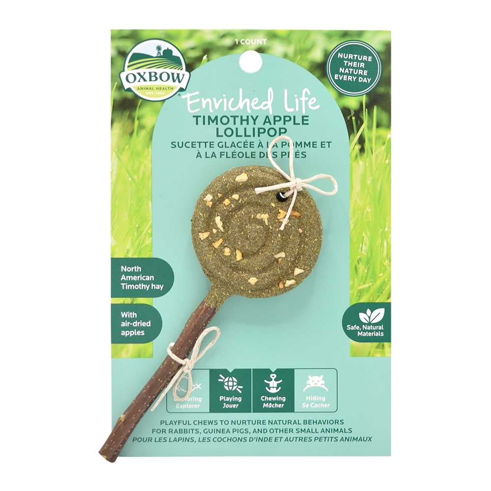Oxbow Enriched Life Timothy Lollipop Apple