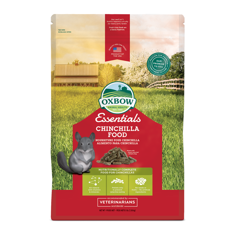 Oxbow Essentials Chinchilla Food 3lb