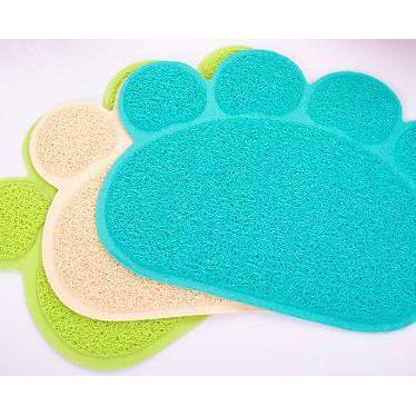 PVC Cat Litter Trapping Mat Paw Shaped 45cm x 60cm