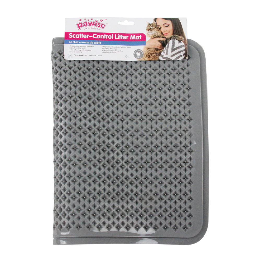 Pawise Cat Scatter-Control Litter Mat Rectangle 60cm x 40cm