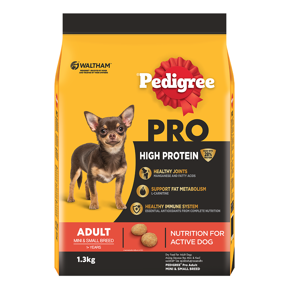 Pedigree Dog Pro High Protein Adult Mini & Small Breed 1.3kg
