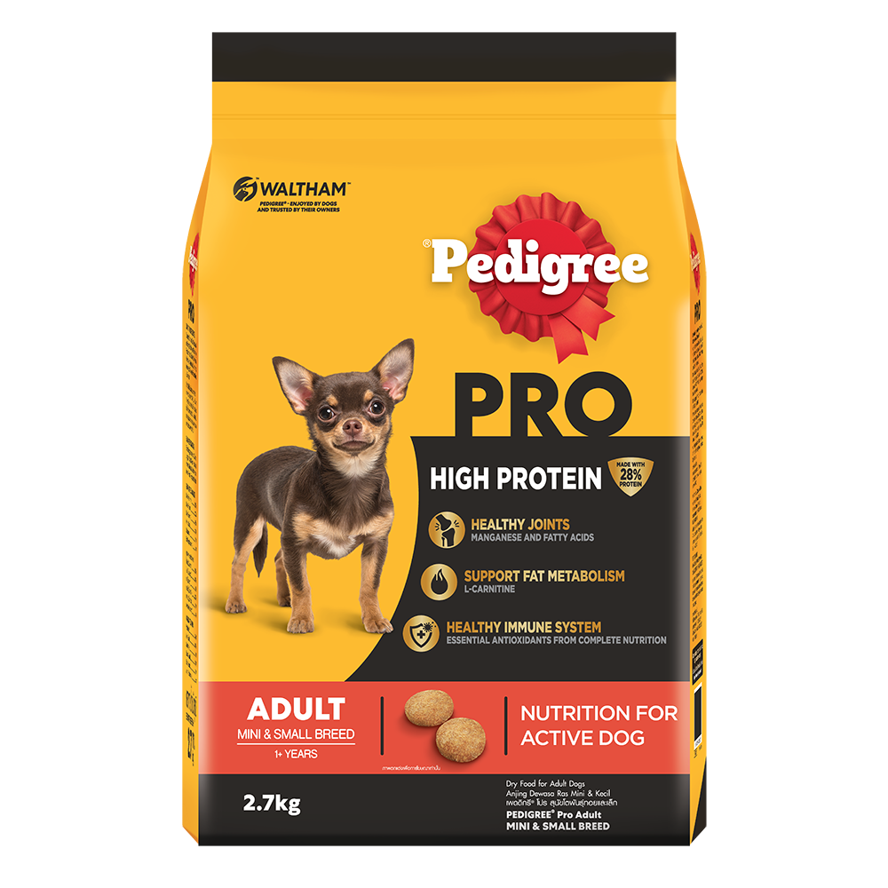 Pedigree Dog Pro High Protein Adult Mini & Small Breed 2.7kg