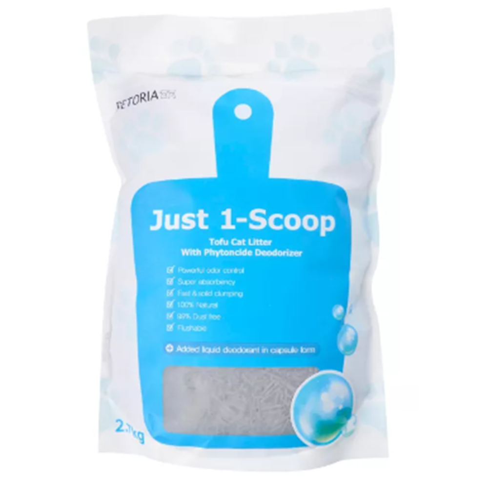 Petoria Just 1-Scoop Phytoncide Tofu Cat Litter 2.7kg