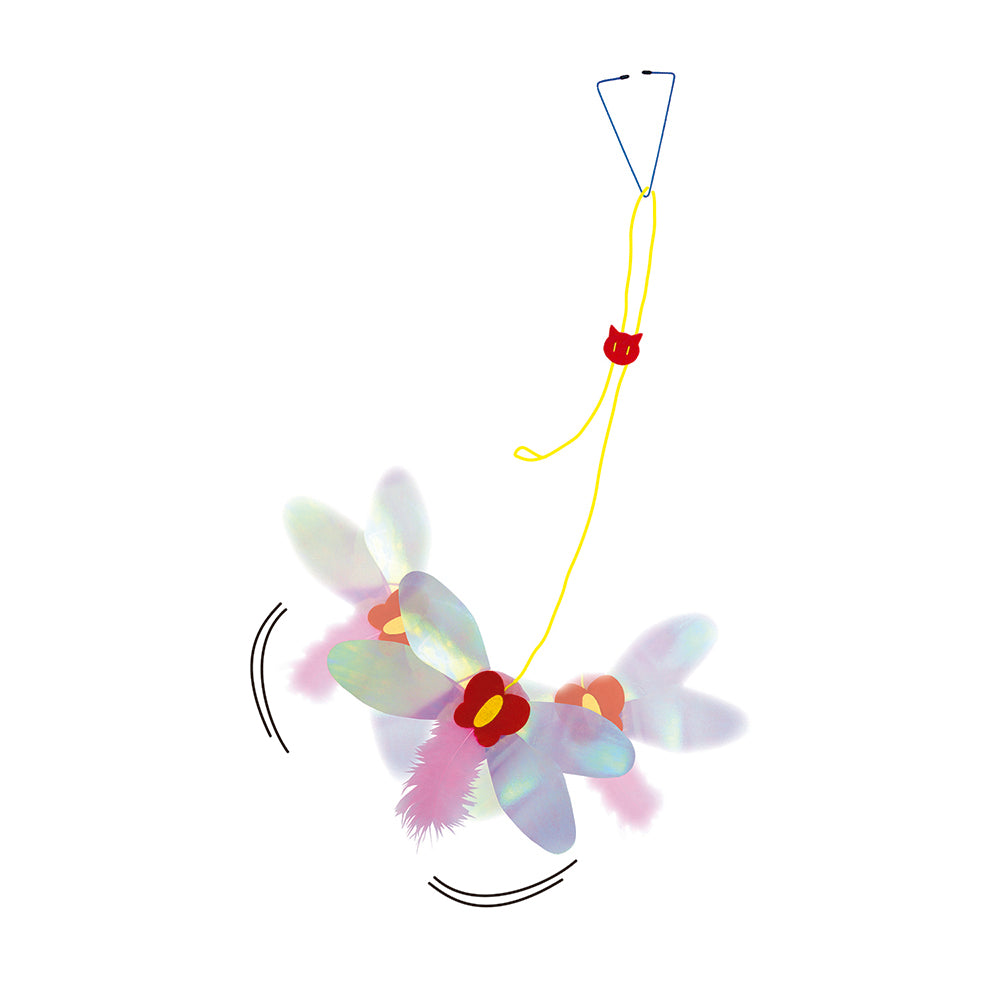 Petz Route Cat Toy Hanging Rustling Ball Butterfly