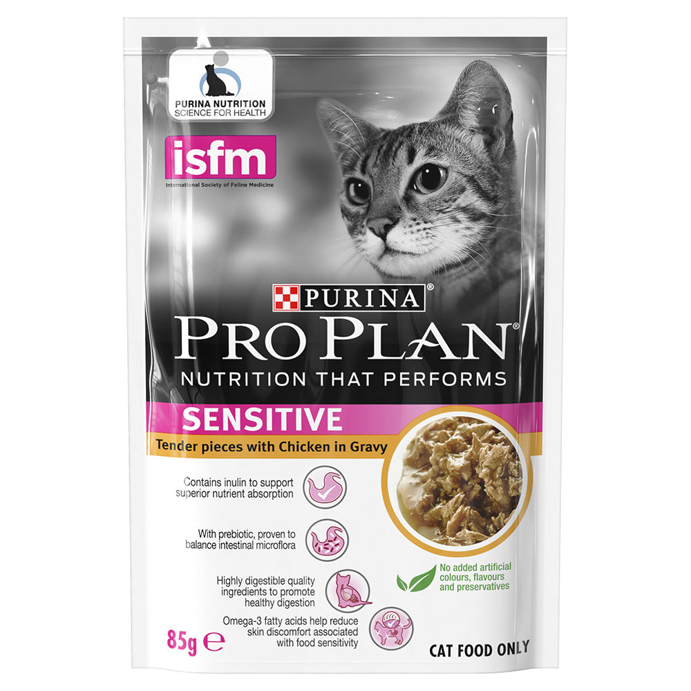 Purina Pro Plan Feline - Adult Sensitive Pouch Cat Food 85g