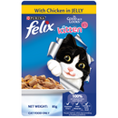 Purina Felix Kitten Chicken in Jelly Pouch Cat Food 85g