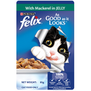 Purina Felix Mackerel in Jelly Pouch Cat Food 85g