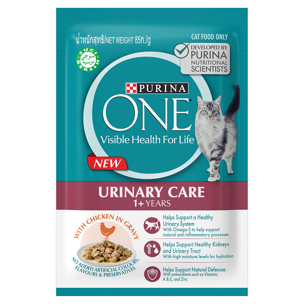Purina One Adult Urinary Care Chicken in Gravy Pouch Cat Food 70g