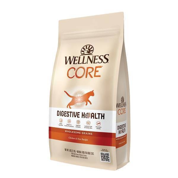 Wellness Cat CORE Digestive Health Chicken & Rice Adult Dry Cat Food 5lb
