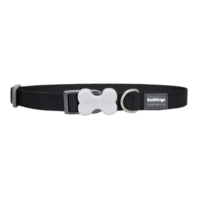 Red Dingo Dog Collar Black (20mm x 31-47cm)