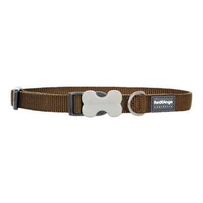 Red Dingo Dog Collar Brown S (12mm x 20-32cm)